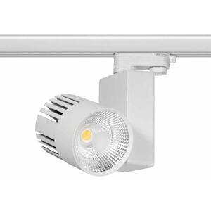 LEDDIRETTO Faretto LED 40W per Binario Trifase CRI98, ang. 100° - BRIDGELUX