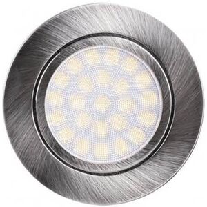 UltraLux Faro da incasso LED 220V 4W, IP44, foro ø56mm - 60mm Satinato