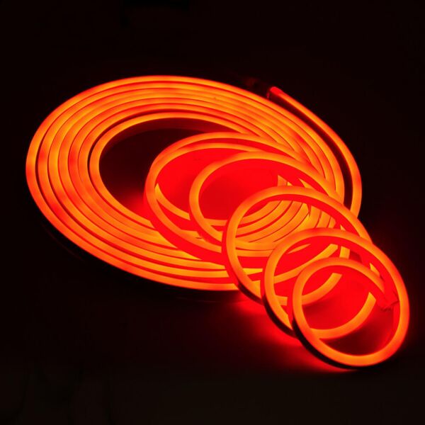leddiretto led neon flex professional rosso 24v da 10 metri - flessibile