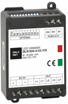 Controller Dimmer Monocolore/CCT/RGB/RGBW , 12/24 - Controllabile da Pulsante