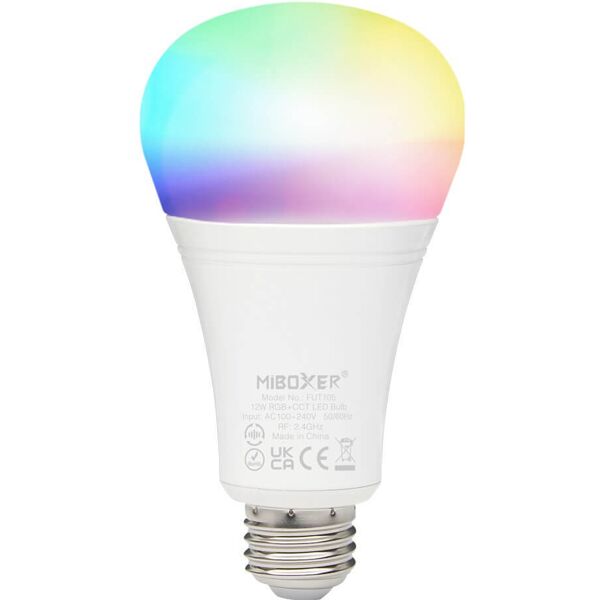 mi-light lampadina led e27 t74 12w rgb+cct dimmerabile