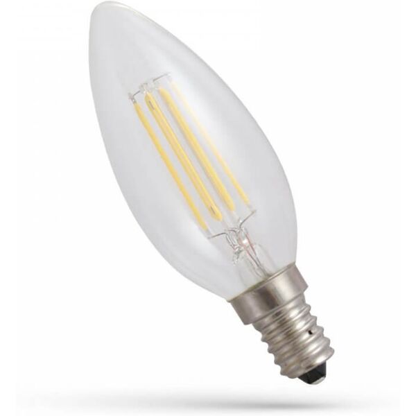 spectrum led lampadina led e14 filamento 4w 450lm