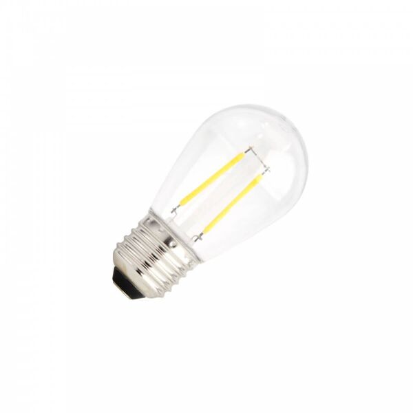 leddiretto lampada led e27 ip65 da 2w a filamento s14 - infrangibile per catenarie