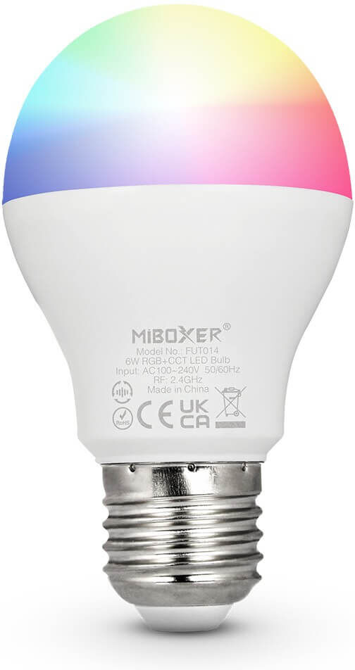 Mi-Light Lampadina LED E27 A60 6W RGB+CCT Dimmerabile Mi-Boxer Professional