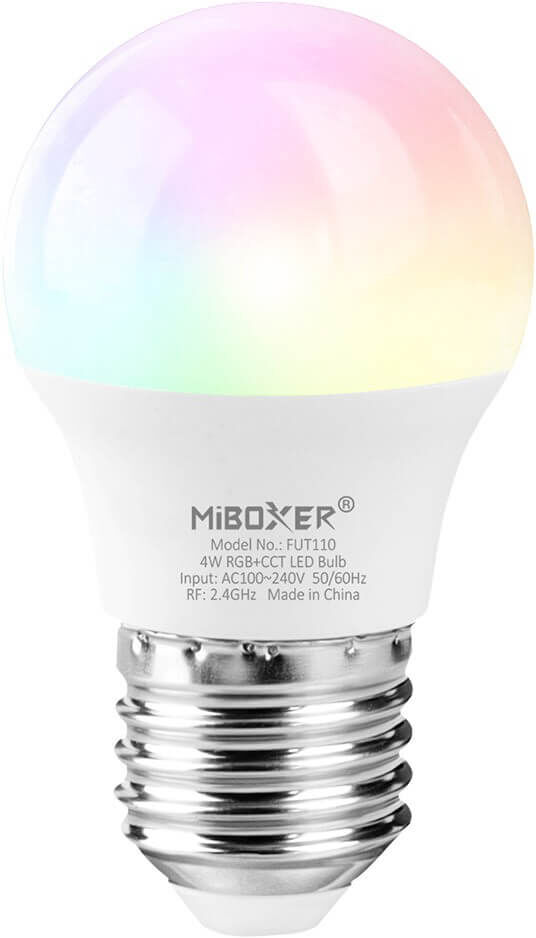 Mi-Light Lampadina LED E27 G45 4W RGB+CCT Dimmerabile  Mi-boxer Compatta