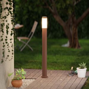 LEDDIRETTO Paletto da Giardino 100cm, CORTEN, IK06, IP54, base E27