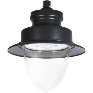 LEDDIRETTO Lampione Stradale 40W LED Lumileds 120lm/w No Flickering Nero Copertura Inclusa