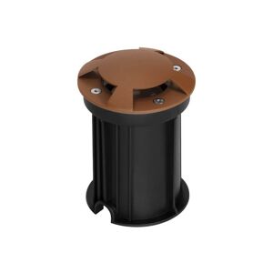 LEDDIRETTO Faretto Carrabile 4 Direzioni MR16, IP67, INOX 316, 12/24V, Corten