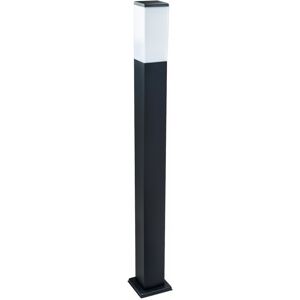 LEDDIRETTO Paletto da Giardino 100cm, acciaio inox NERO, IK06, IP54, base E27