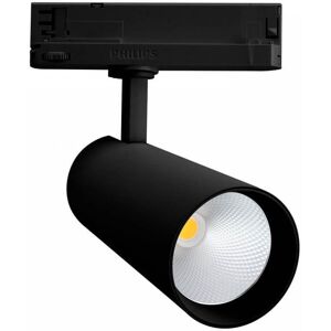 LEDDIRETTO Faro LED 34W per Binario Trifase, 38°+60° Nero, PHILIPS Xitanium CRI92