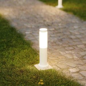 LEDDIRETTO Paletto da Giardino 40cm, acciaio inox BIANCO, IK06, IP54, base E27