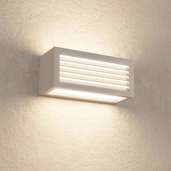 leddiretto applique line design - e27 grigia per esterni ip65 antiabbagliamento