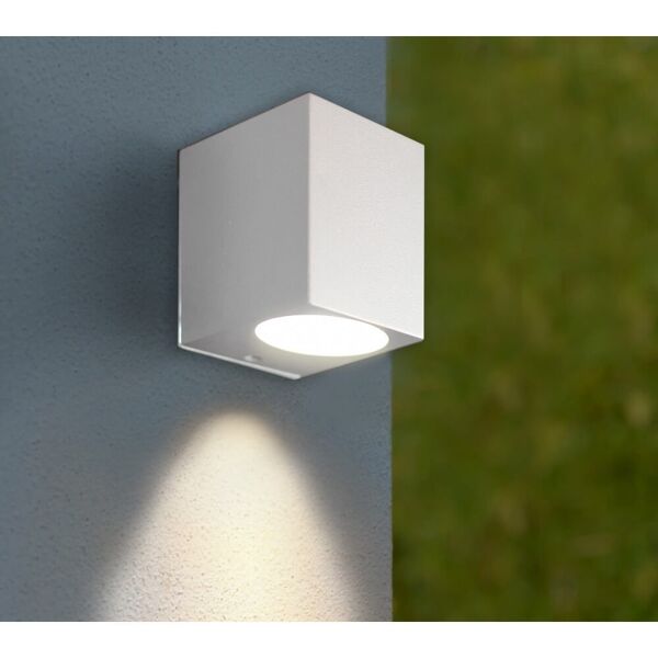 leddiretto applique quadrata monodirezionale ip65 - gu10 bianco