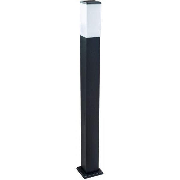 leddiretto paletto da giardino 100cm, acciaio inox nero, ik06, ip54, base e27