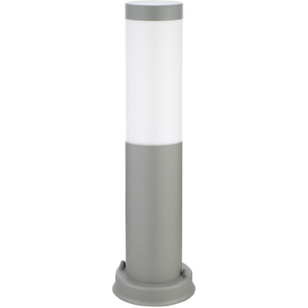 leddiretto paletto da giardino 40cm, acciaio inox grigio, ik06, ip54, base e27