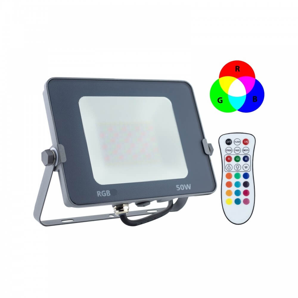 LEDDIRETTO Faro LED 50W RGB, IP65, OSRAM chip LED