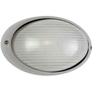 LEDDIRETTO Plafoniera E27 IP54, Grigia, 214x142mm