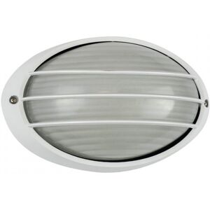 LEDDIRETTO Plafoniera E27 IP54, Bianca, 214x142mm