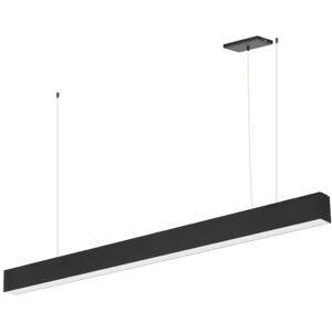 LEDDIRETTO Lampada Lineare LED a Sospensione 42W 120cm Nera, PHILIPS driver CCT