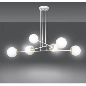 EMIBIG lighting Lampadario a sospensione OGNIS 6 WHITE