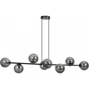 EMIBIG lighting Lampadario a sospensione ROSSI 8 GRAFITE e MIELE