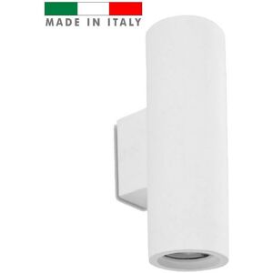 LEDDIRETTO Applique in Gesso Pitturabile 2 lampade GU10 da parete