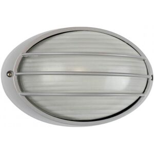 LEDDIRETTO Plafoniera E27 IP54, Grigia, 214x142mm