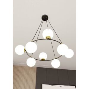 EMIBIG lighting Lampadario a Sospensione AZURA 8 OPAL