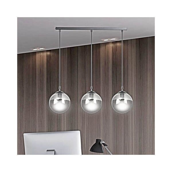 emibig lighting lampadario a sospensione cosmo 3 black grafit