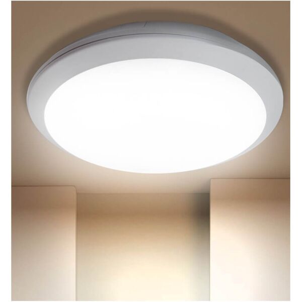 bemko plafoniera led 30w, ip66, ik10, classe ii, dim.ø350mm, tuv e enec - serie professional