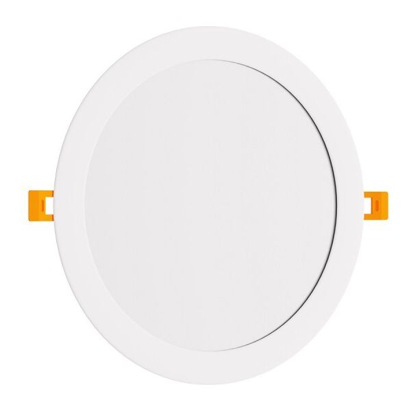 leddiretto pannello led rotondo 24w, 2.400lm, no flickering, foro Ø222-230mm, osram led