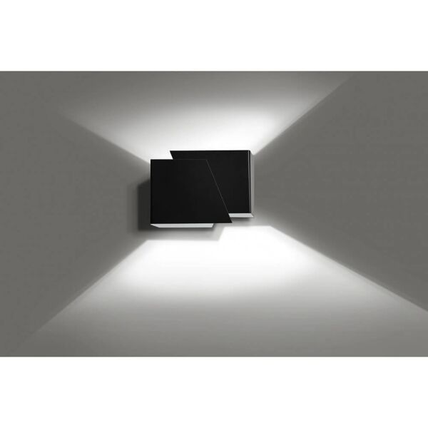 emibig lighting applique frost black da parete