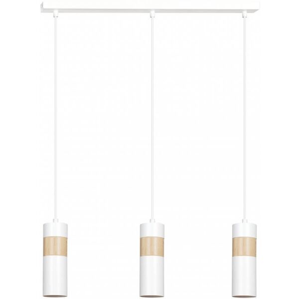 emibig lighting lampadario a sospensione akari 3 white