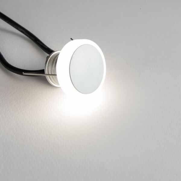 leddiretto faretto led 1w ip65, luce laterale - professional