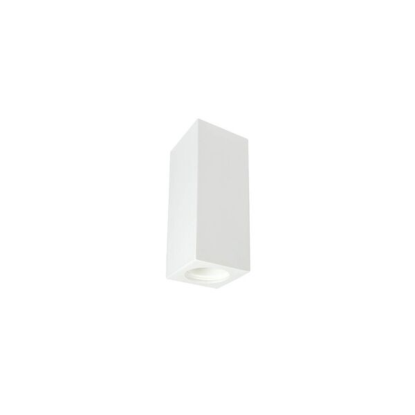 leddiretto applique da soffitto in gesso pitturabile 70x70x190mm, 1xgu10