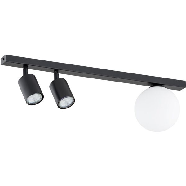 emibig lighting lampadario da soffitto baster 3 black gu10 e e14