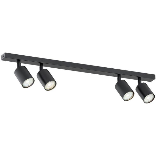 emibig lighting lampadario da soffitto flash 4 black gu10