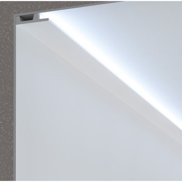 leddiretto cornice pitturabile piana da parete o soffitto per strisce led - 2m