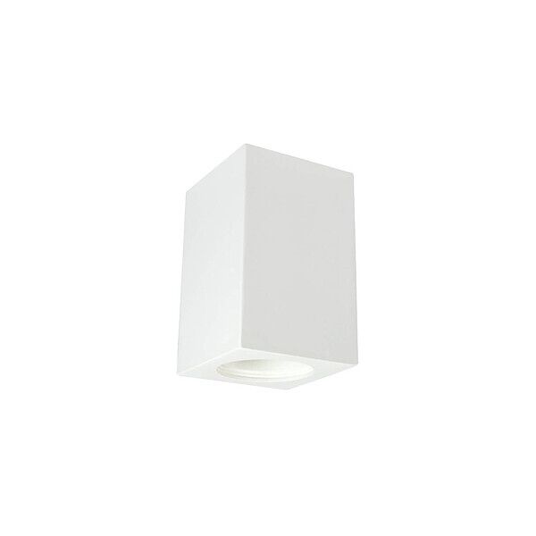 leddiretto applique da soffitto in gesso pitturabile 70x70x130mm, 1xgu10