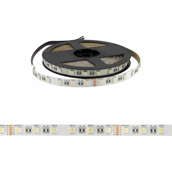 leddiretto striscia led professional - rgbw natural white  - ip20 - 18w/m - 5m - 24v