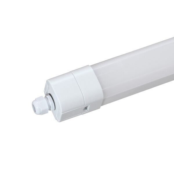 leddiretto plafoniera led stagna 150cm 48w, 120lm/w, ik08, ip66, cct, osram driver