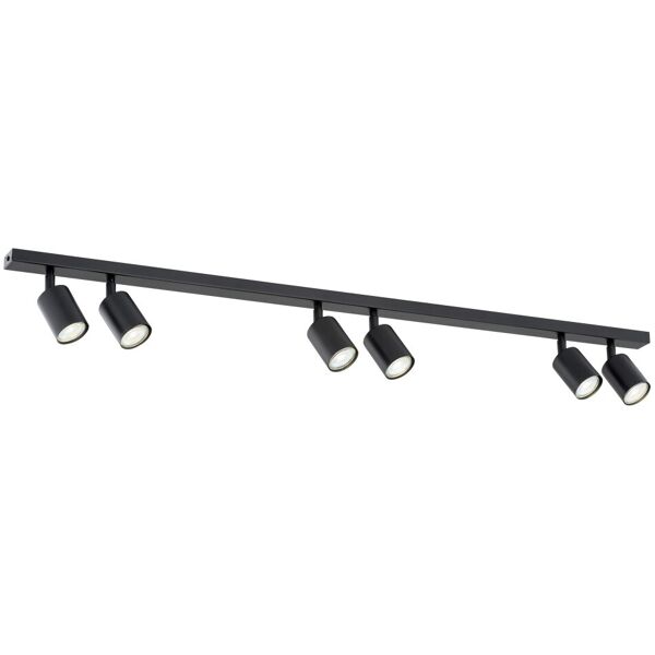 emibig lighting lampadario da soffitto flash 6 black gu10