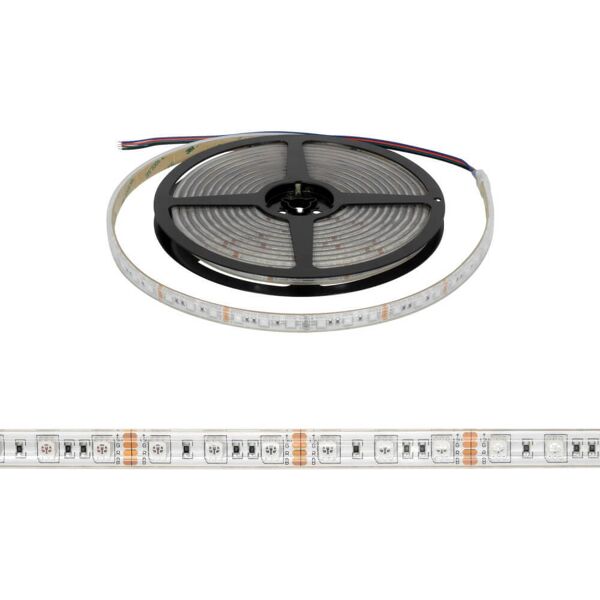 leddiretto striscia led 5050/60, 12v, ip67, 14,4w/m , 5m - rgb