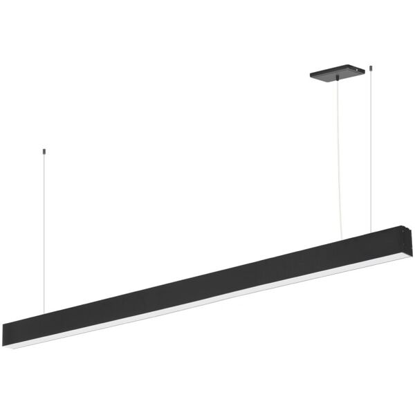 leddiretto lampada lineare led a sospensione 55w 150cm nera, philips driver cct