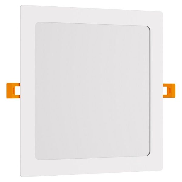 leddiretto pannello led quadrato 20w, 2.000lm, no flickering, foro 205x205mm, osram led