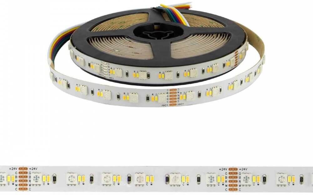 leddiretto striscia led professional - rgb + cct (bianco variabile)  - ip20 - 20w/m - 5m - 24v