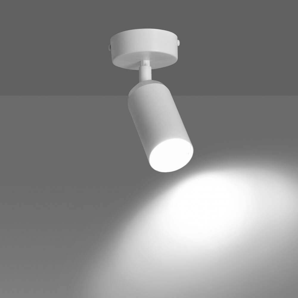 emibig lighting plafoniera orientabile hera 1 da soffitto e parete