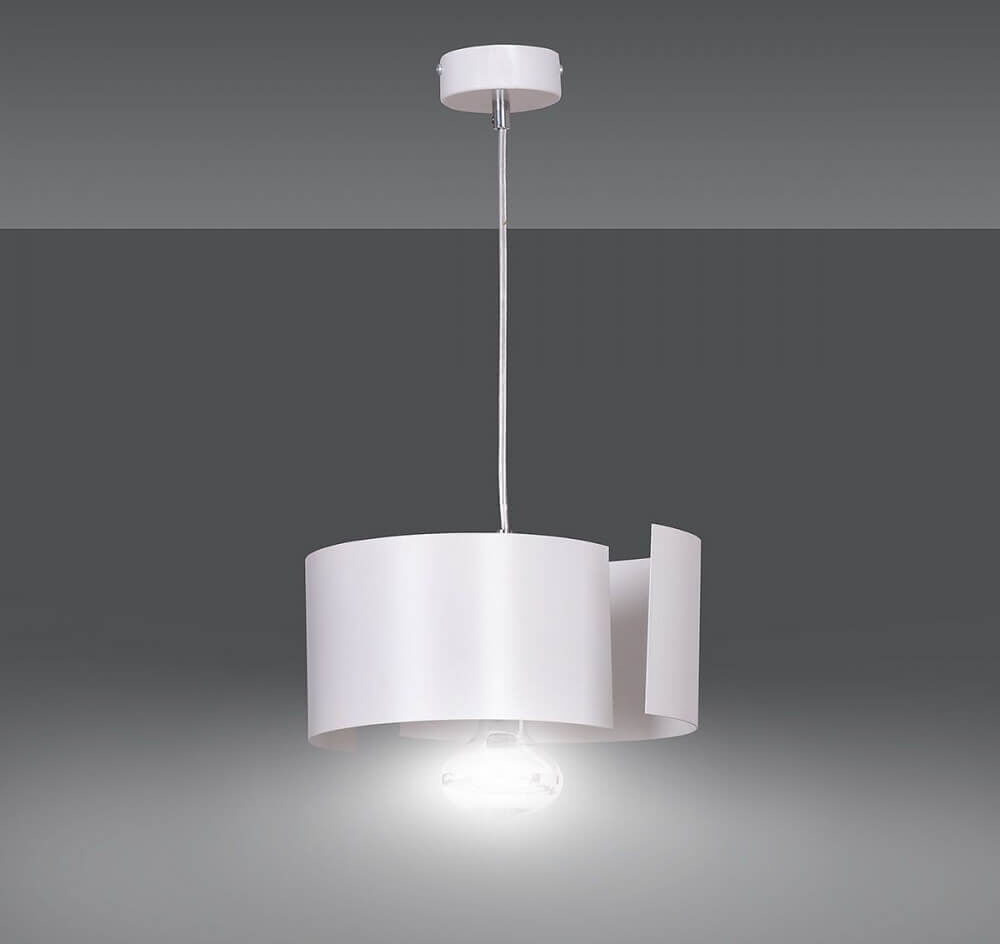 emibig lighting lampada a sospensione vixon 1 white o black