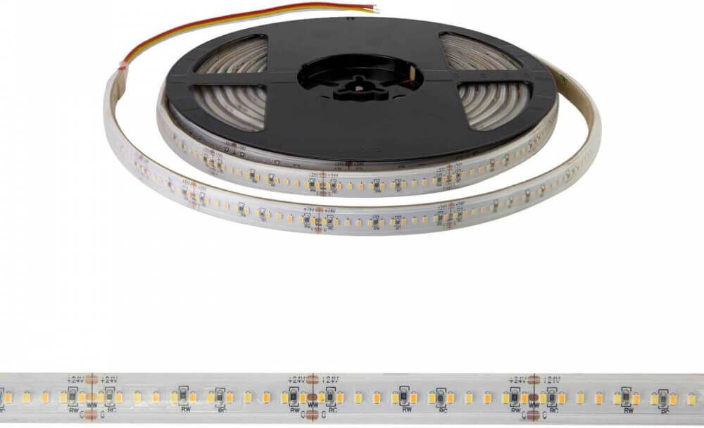 leddiretto striscia led professional cct (bianco variabile) 2216/240 - ip67 - 18w/m - 5m - 24v