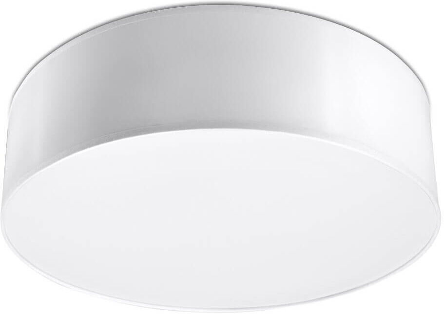 sollux plafoniera arena 35 white tonda - da soffitto